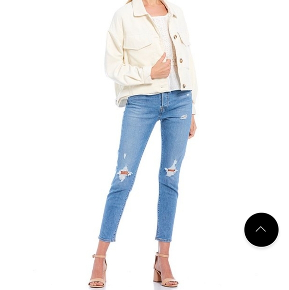 Levi's WEDGIE High Rise Skinny Jeans Size 24 25 - Picture 7 of 13